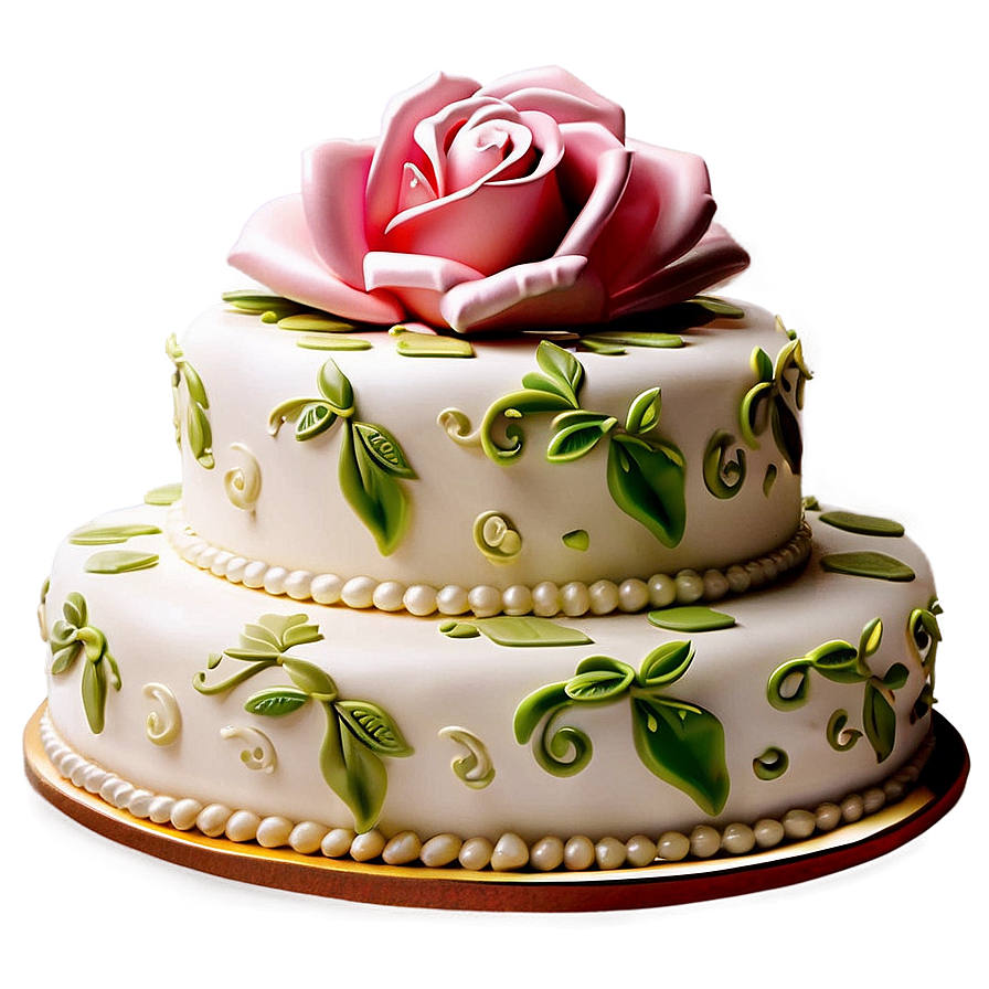 Romantic Wedding Cake Png Qgr PNG