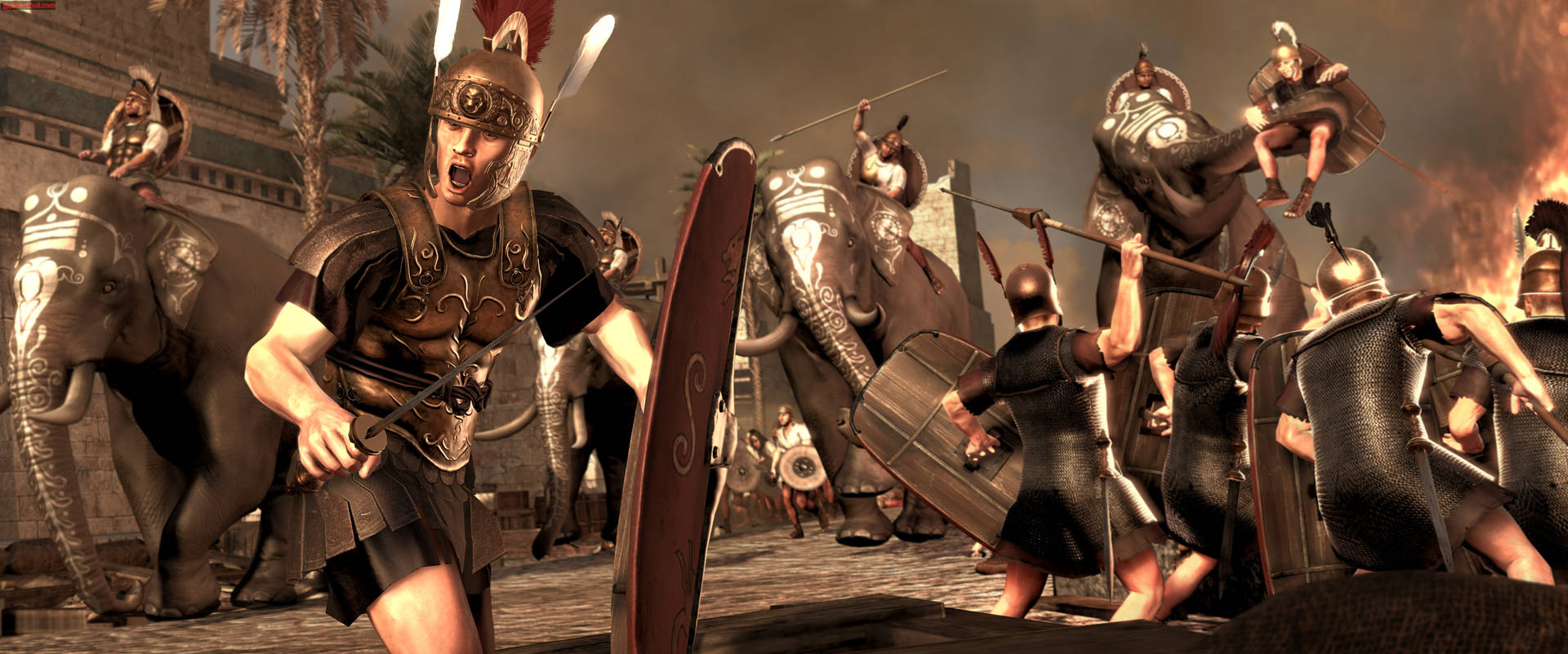 Roma2 Total War Hellenics En Batalla Fondo de pantalla