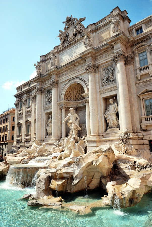 Rome's Oldest Water Source The Trevi Fountain Wallpaper