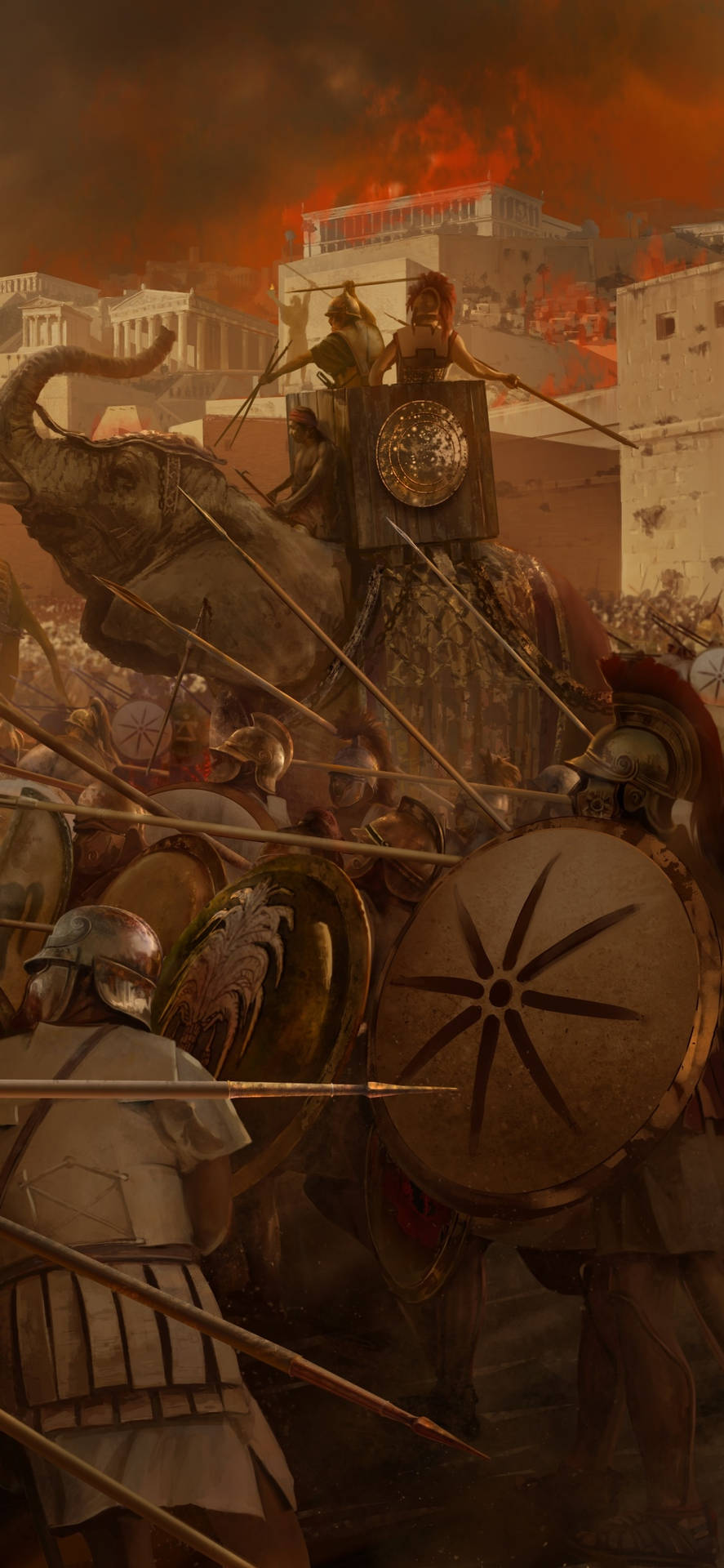 Udfør ærefuld Krigsførelse i Rome Total War. Wallpaper