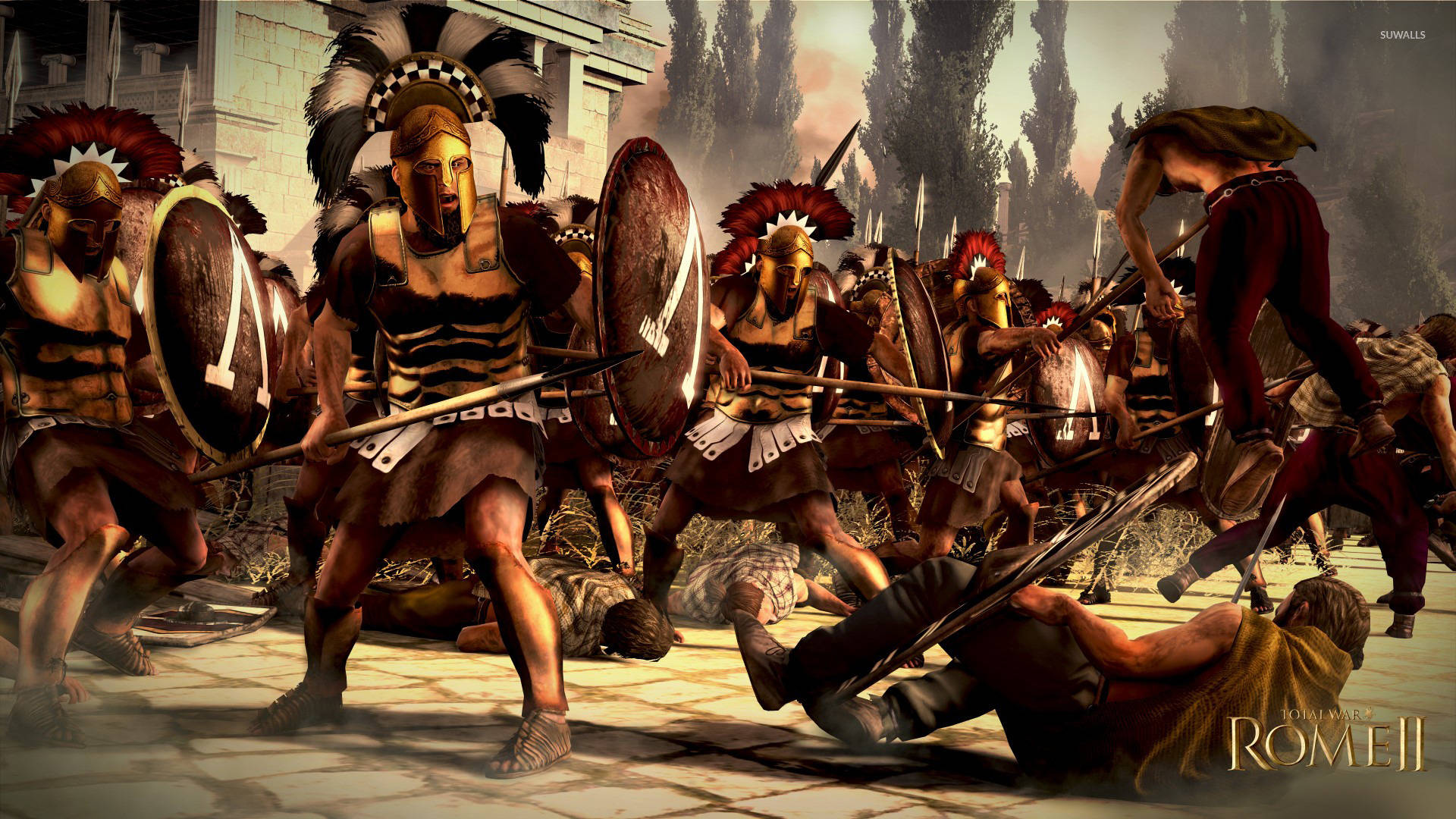 Be the leader of the Roman Empire in “Rome Total War” Wallpaper