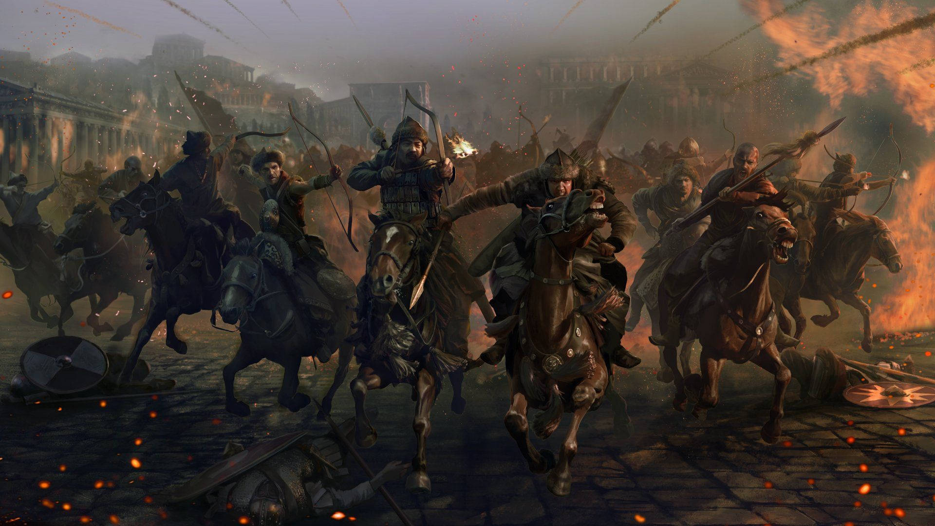 Episkstrategispel - Rome Total War. Wallpaper