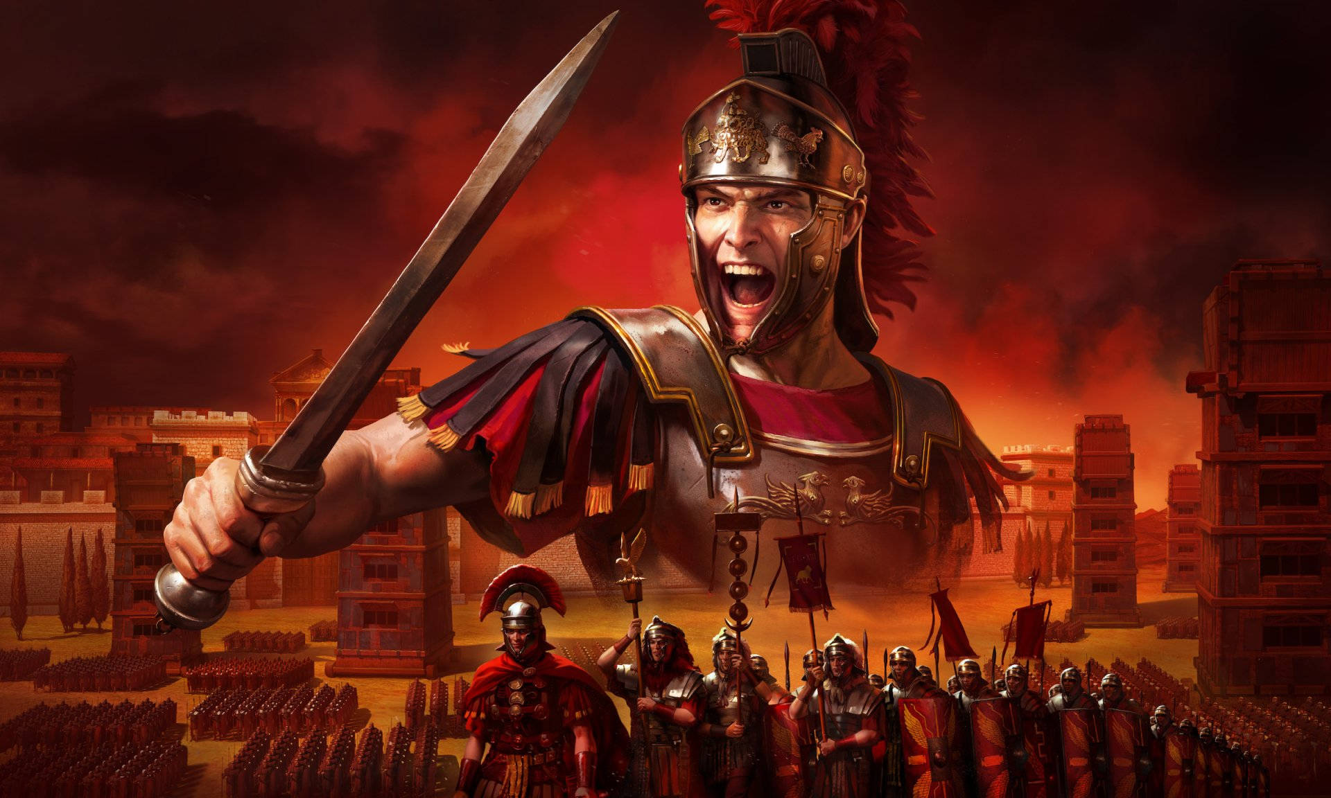 Erobr Romerriget med Rome Total War III tapet. Wallpaper