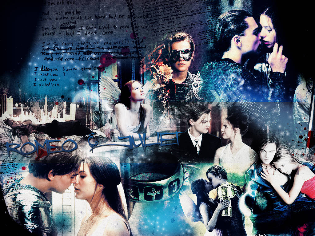 Romeo and Juliet Art Collage Wallpaper