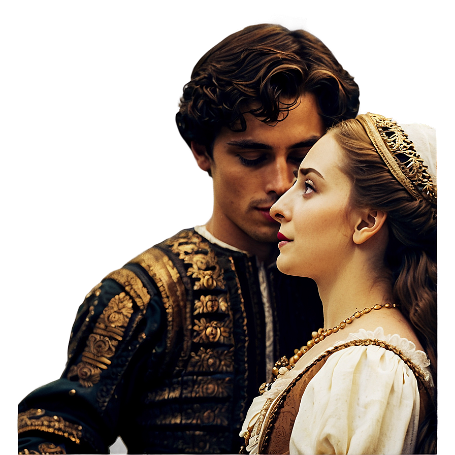 Romeo And Juliet Vintage Art Png 06112024 PNG