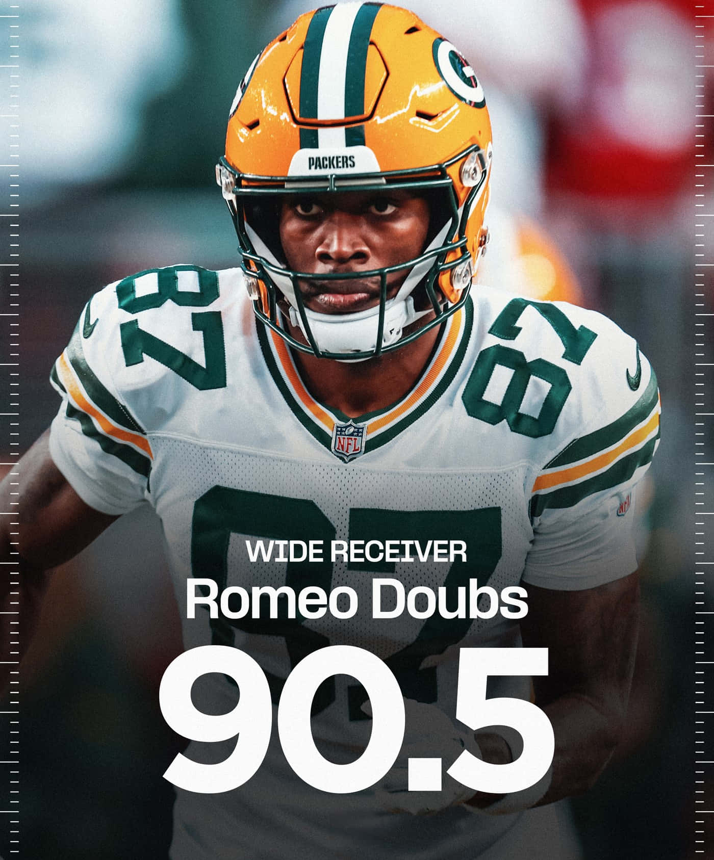 Romeo Doubs Green Bay Packers Wide Receiver Wallpaper