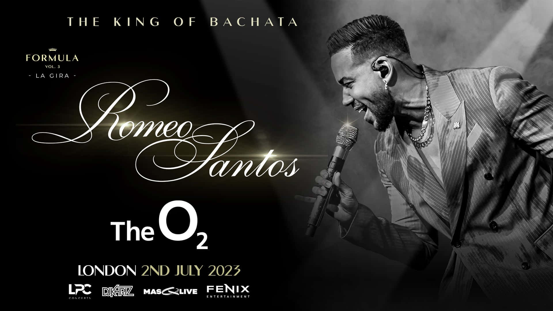 Romeo Santos Kingof Bachata Concert Promo Wallpaper