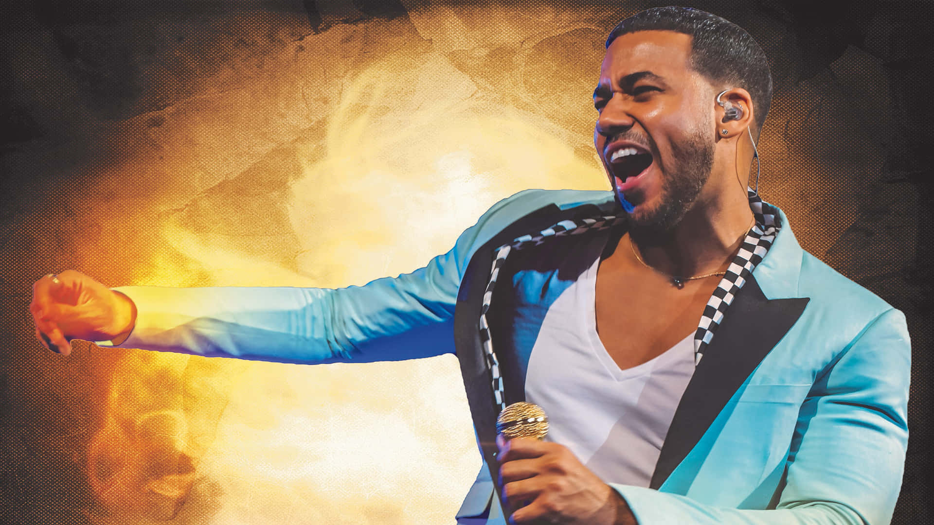 Romeo Santos Performing Live Wallpaper