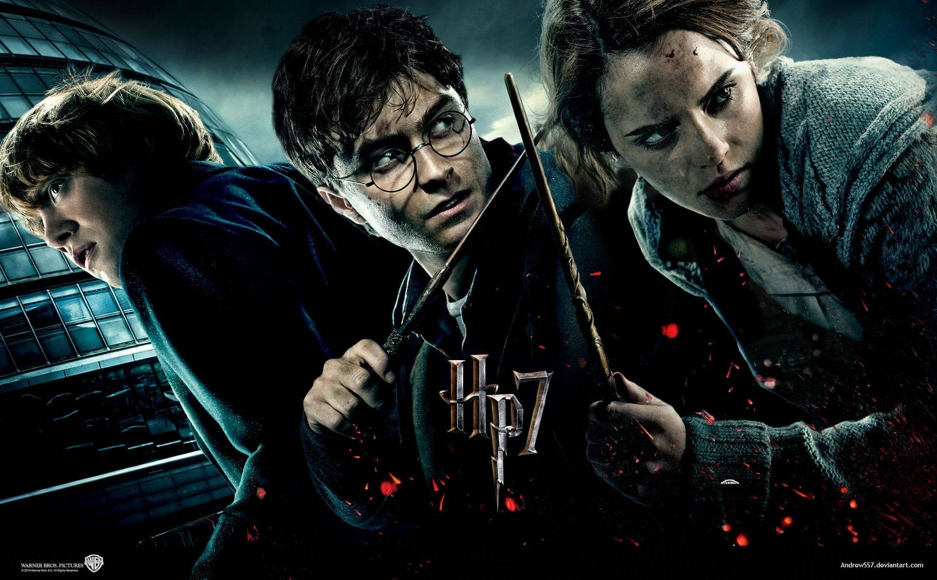 Download Ron, Harry And Hermione Granger Wallpaper 