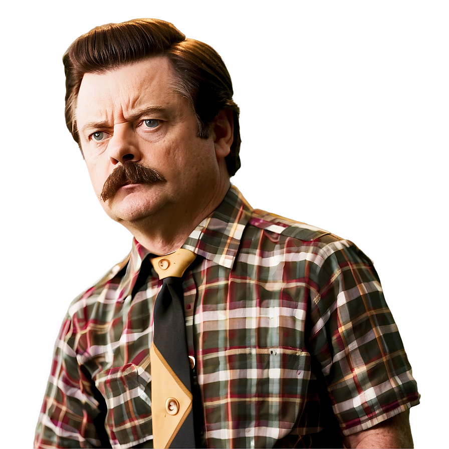 Ron Swanson Character Png Uij47 PNG