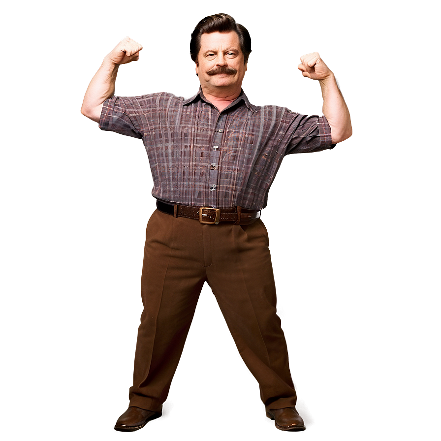 Ron Swanson Dancing Png Ebb PNG