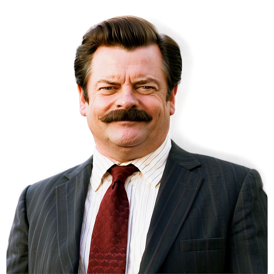 Ron Swanson Grin Png Hba PNG