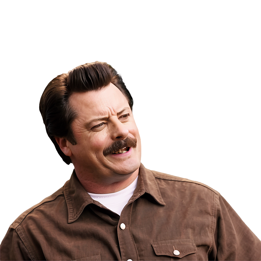 Ron Swanson Laughing Png 91 PNG