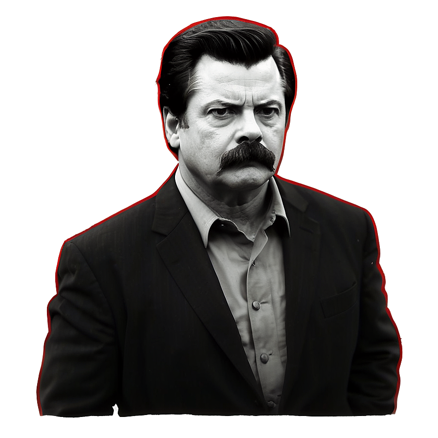 Ron Swanson Silhouette Png Krq PNG