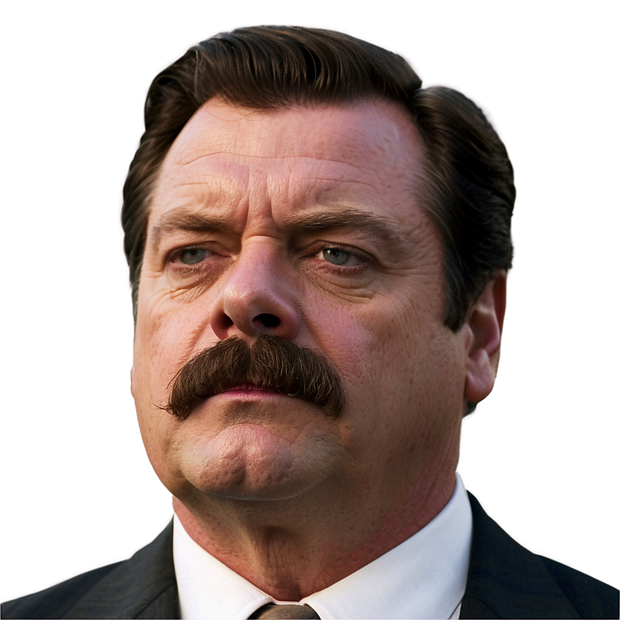 Ron Swanson Smirk Png Cwh PNG