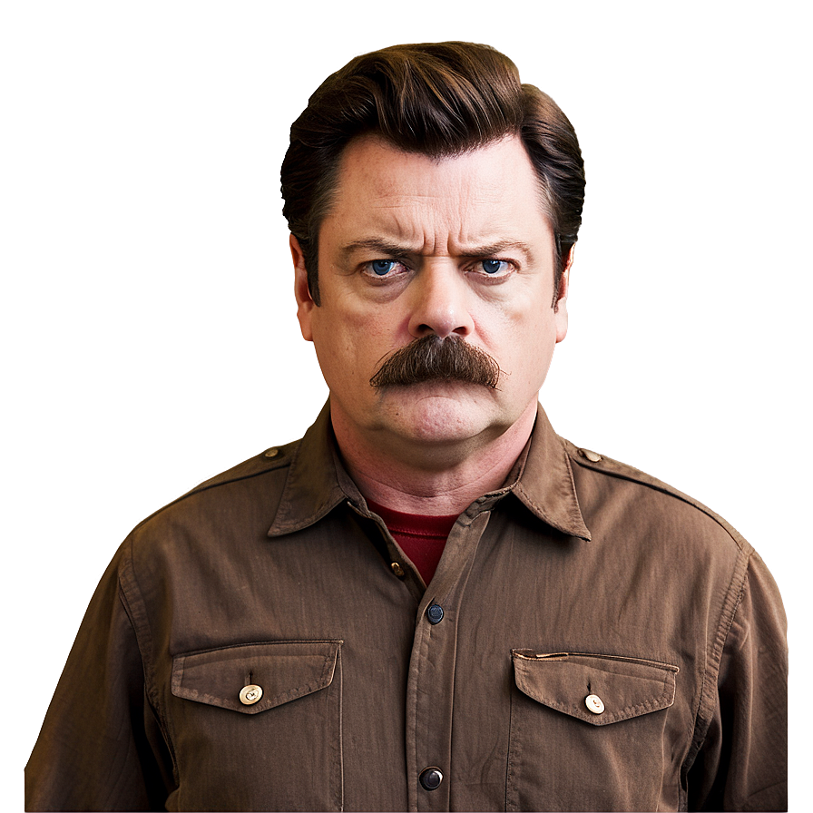 Ron Swanson Stare Png 36 PNG