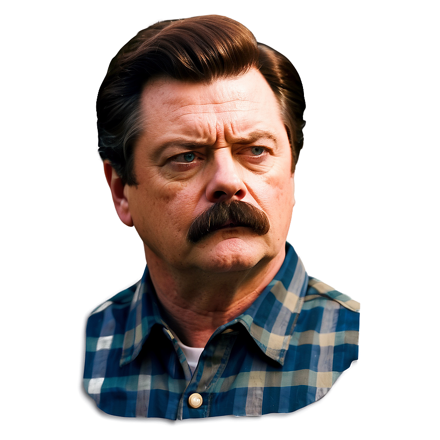 Ron Swanson Sticker Png 43 PNG