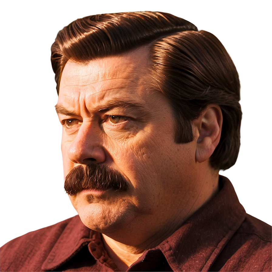 Ron Swanson Woodworking Png 06242024 PNG