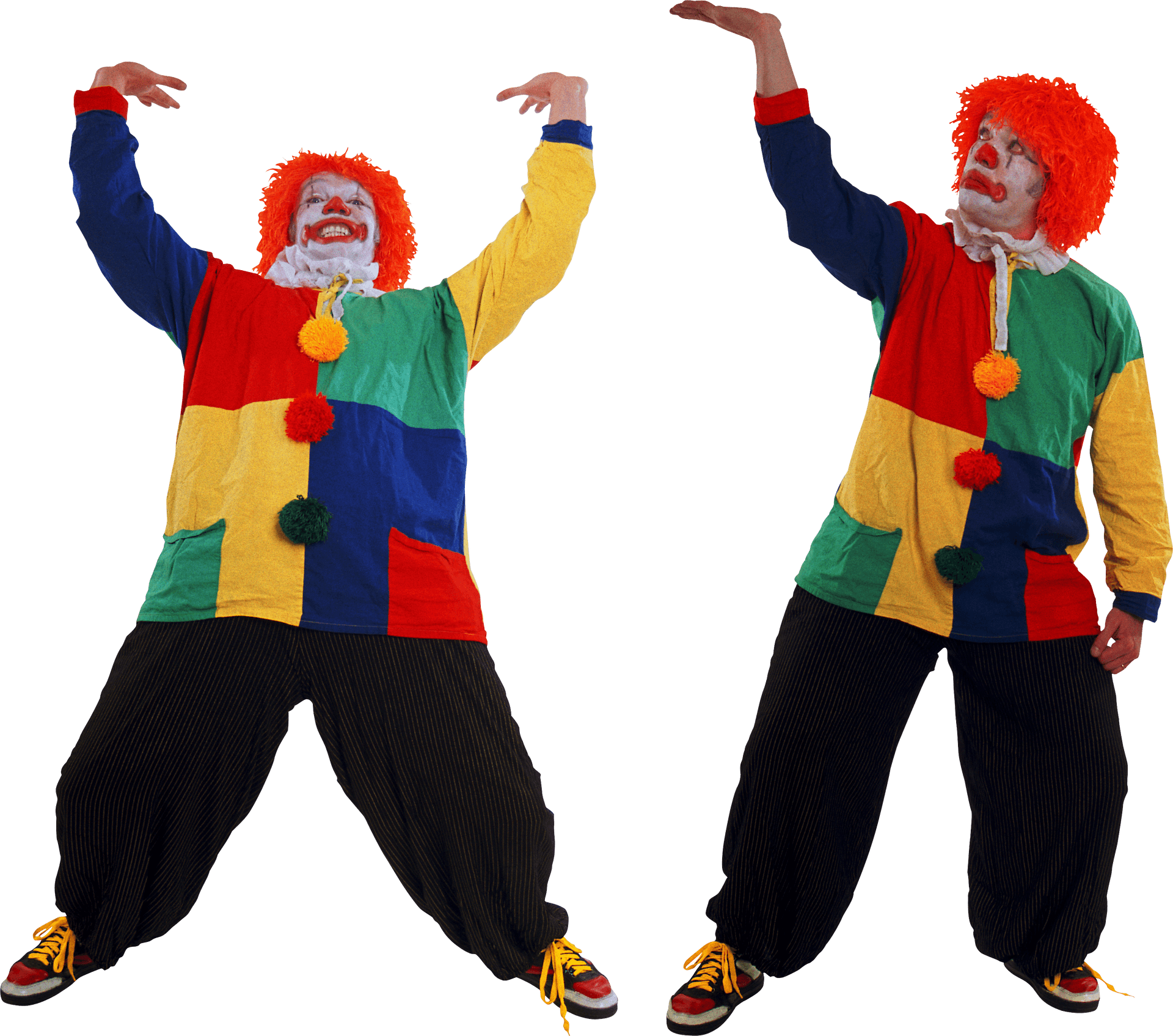 Ronald Mc Donald Clown Poses PNG
