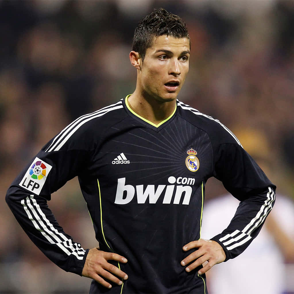 Cristiano Ronaldo in action during a match