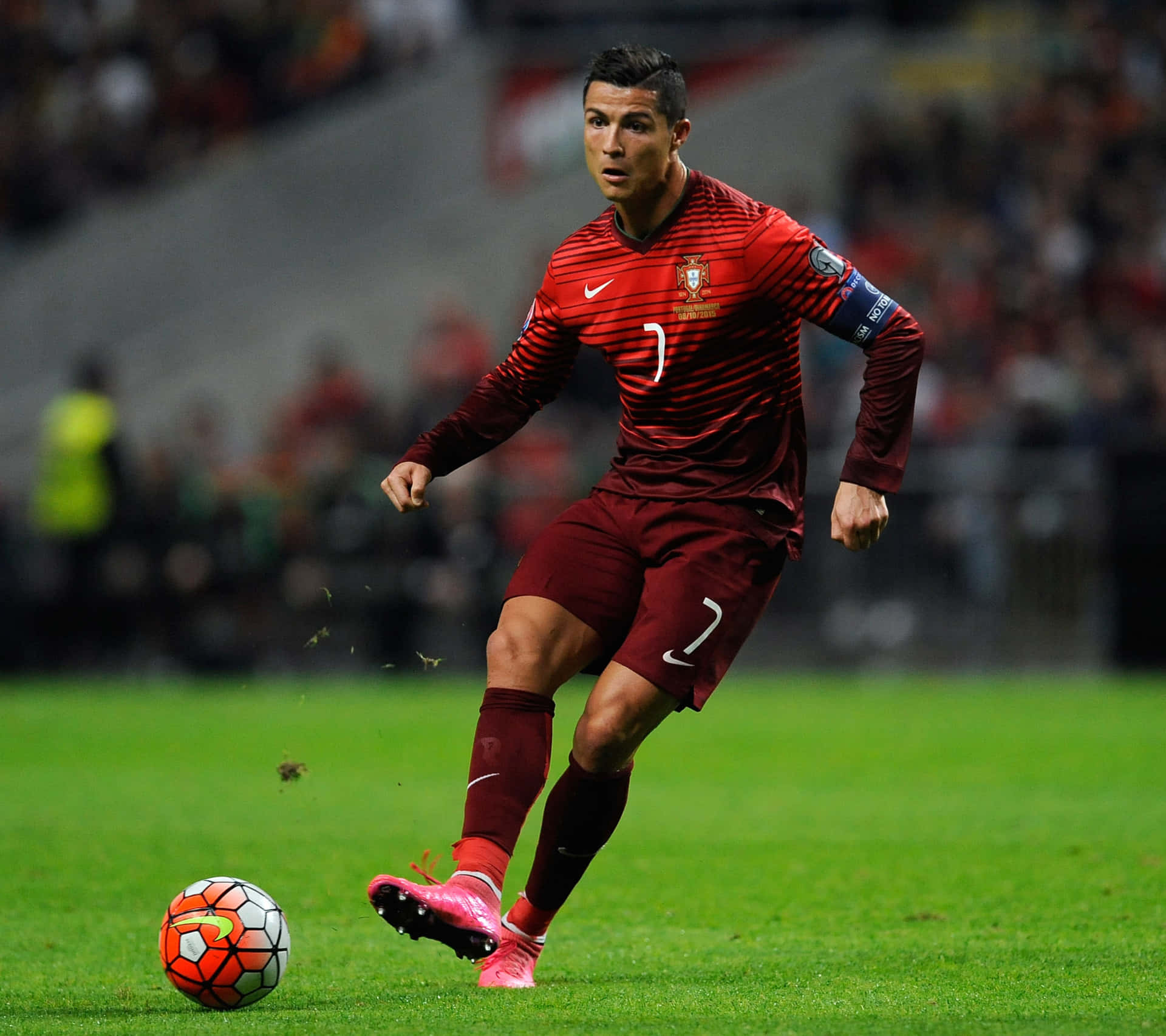 Cristiano Ronaldo in Action on the Field