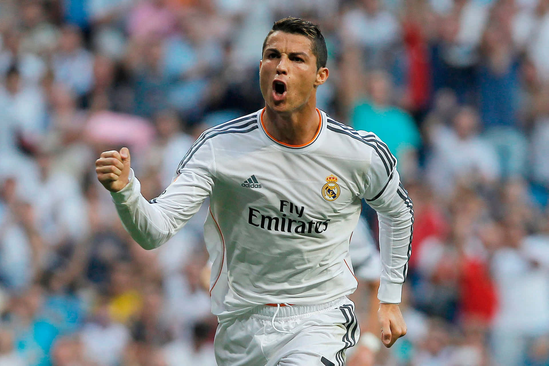 Caption: Cristiano Ronaldo Celebrating a Goal