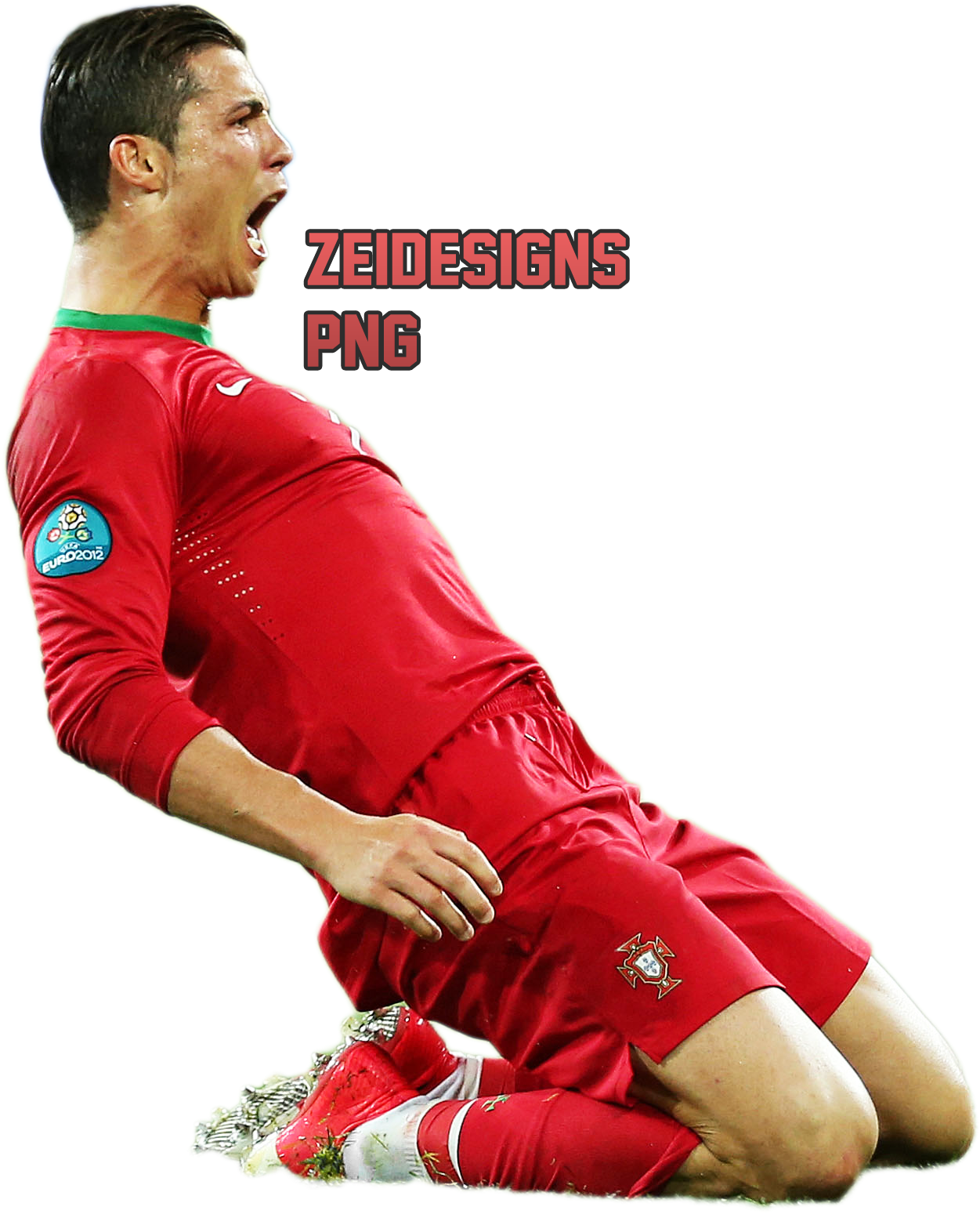 Ronaldo Celebration Euro2012.png PNG