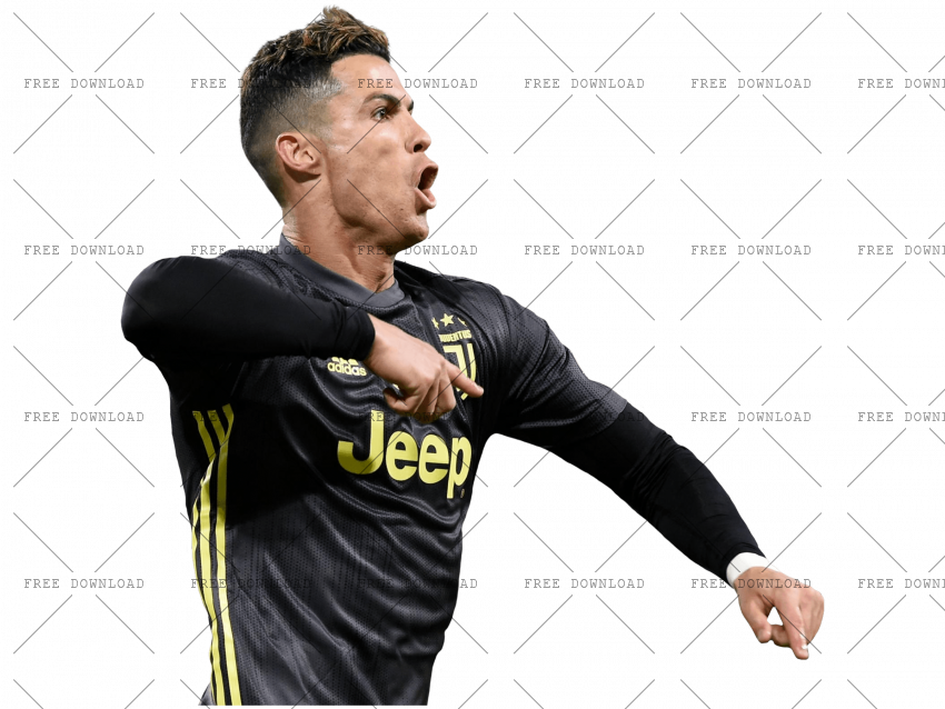 Ronaldo Celebration Juventus Kit PNG