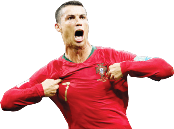 Ronaldo Celebration Portugal Jersey PNG