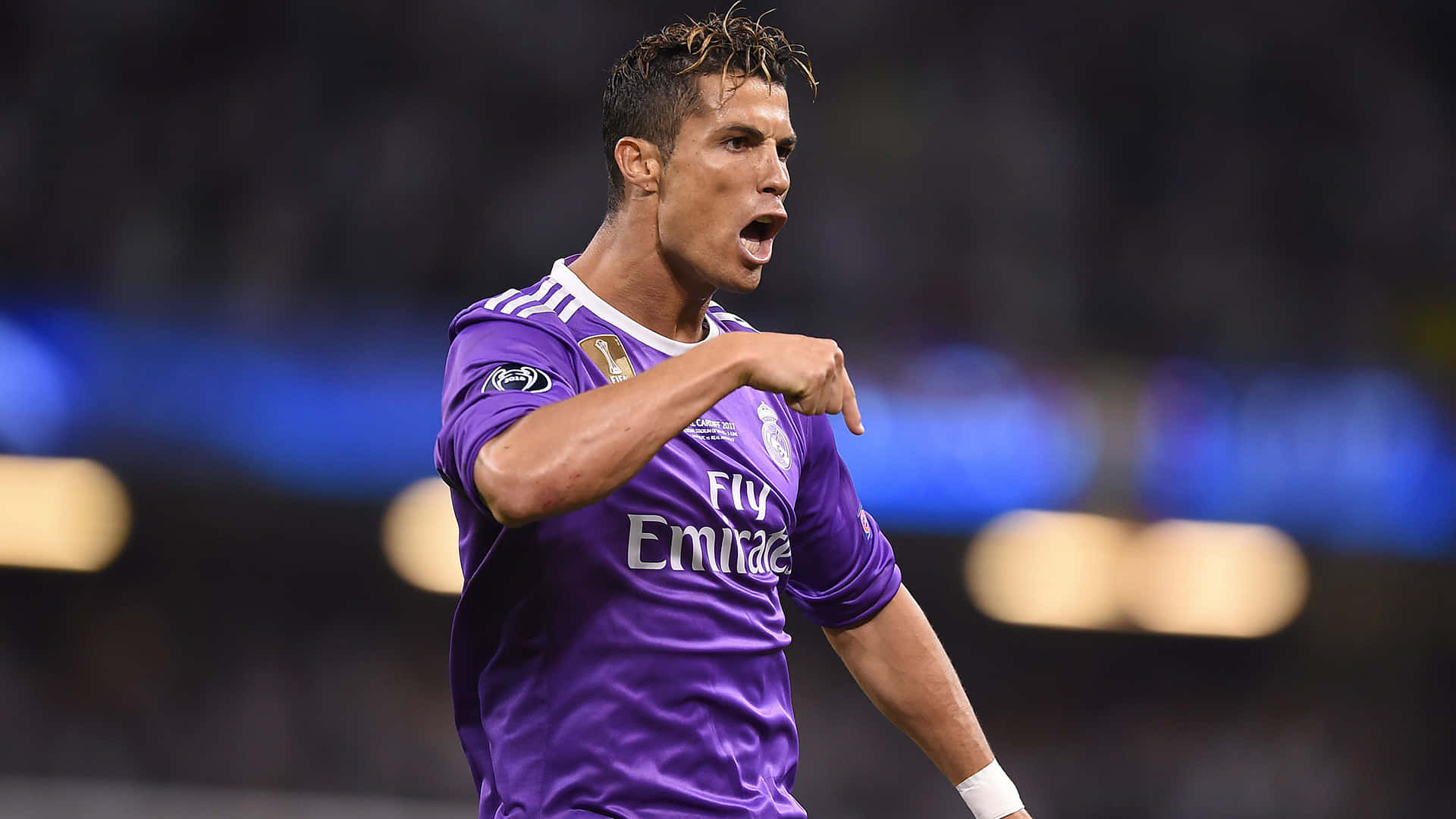 Ronaldo_ Celebration_ Purple_ Jersey Wallpaper