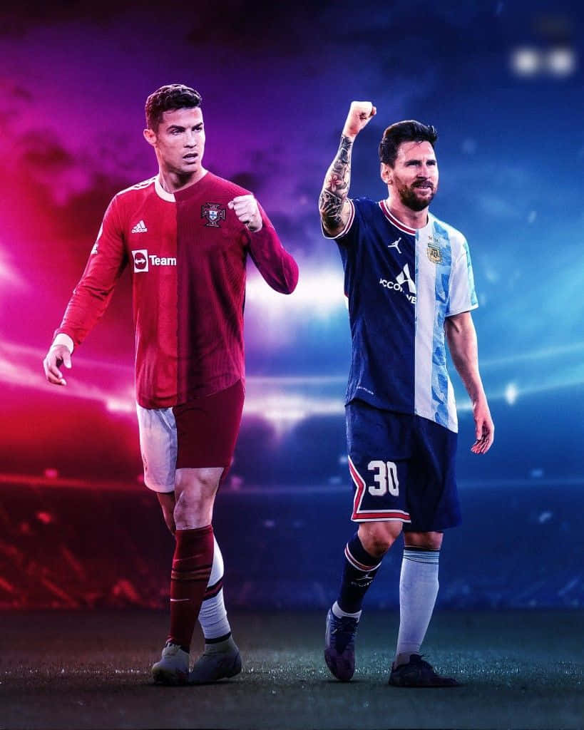 Ronaldo Messi Football Legends Wallpaper