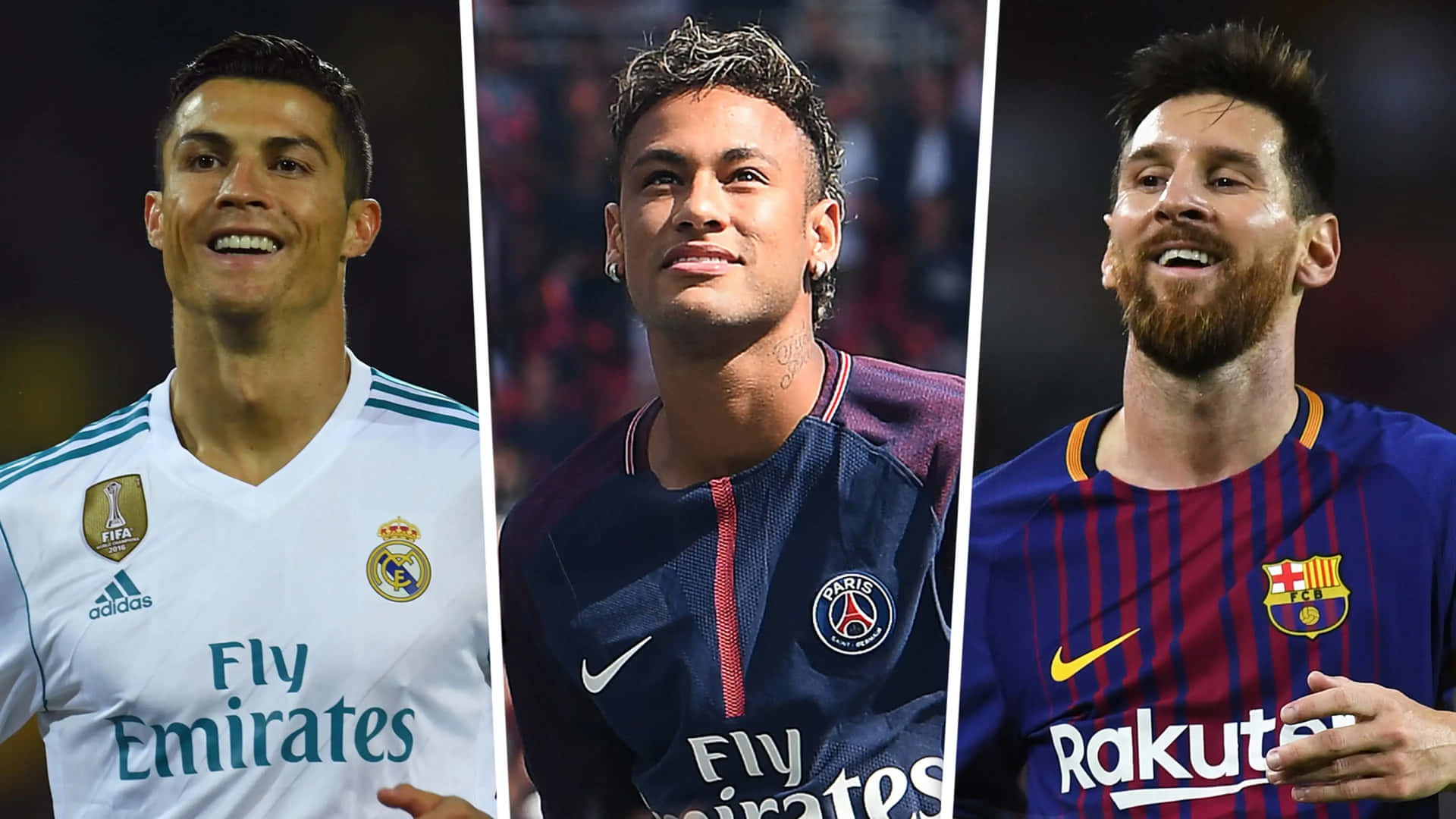 Ronaldo Messi Neymar Triumvirate Wallpaper