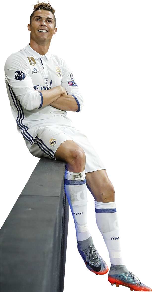 Ronaldo Real Madrid Relaxed Pose PNG
