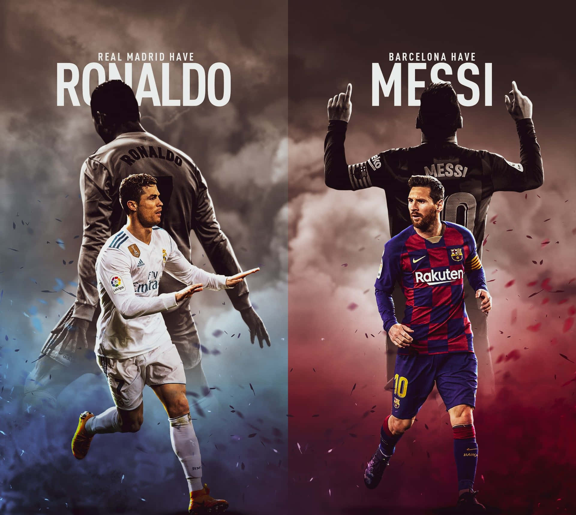 Ronaldo_vs_ Messi_ Football_ Rivals Wallpaper
