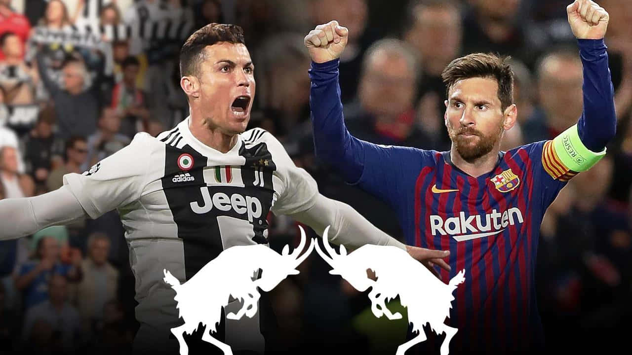 Ronaldo_vs_ Messi_ Goat_ Challenge Wallpaper