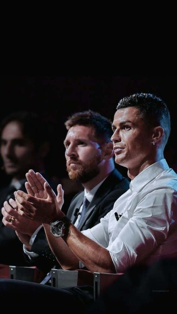 Ronaldoand Messi Event Appearance Wallpaper