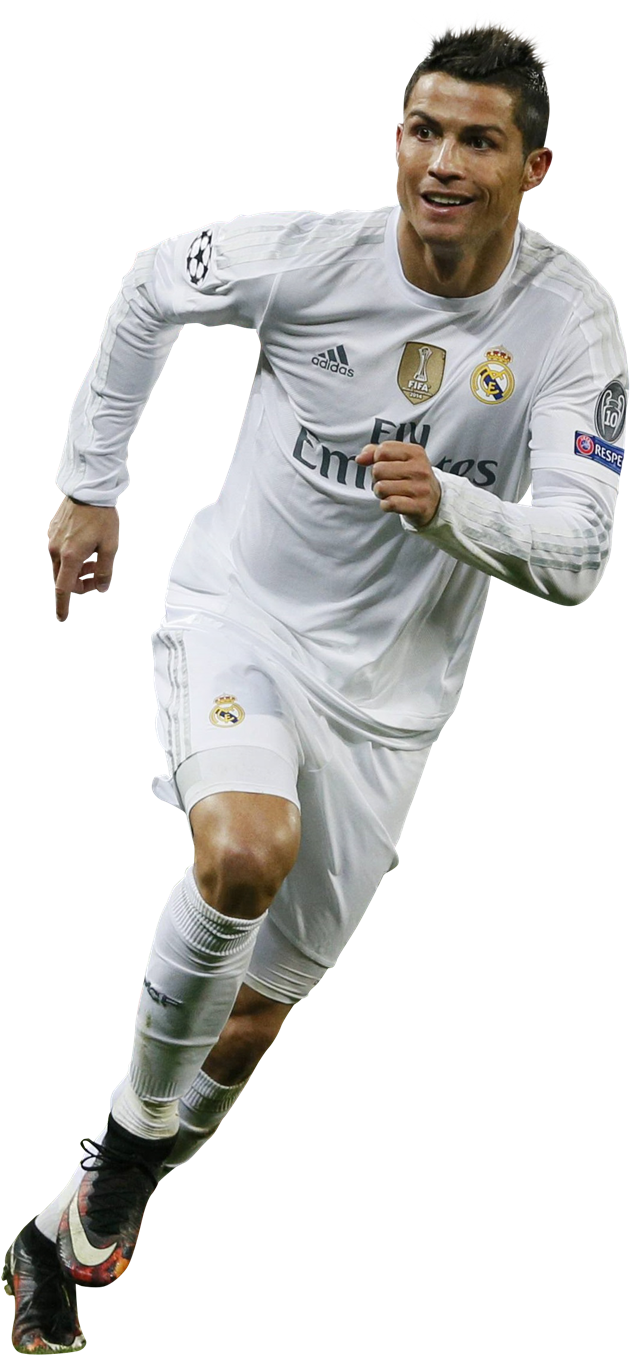 Ronaldoin Action Real Madrid PNG