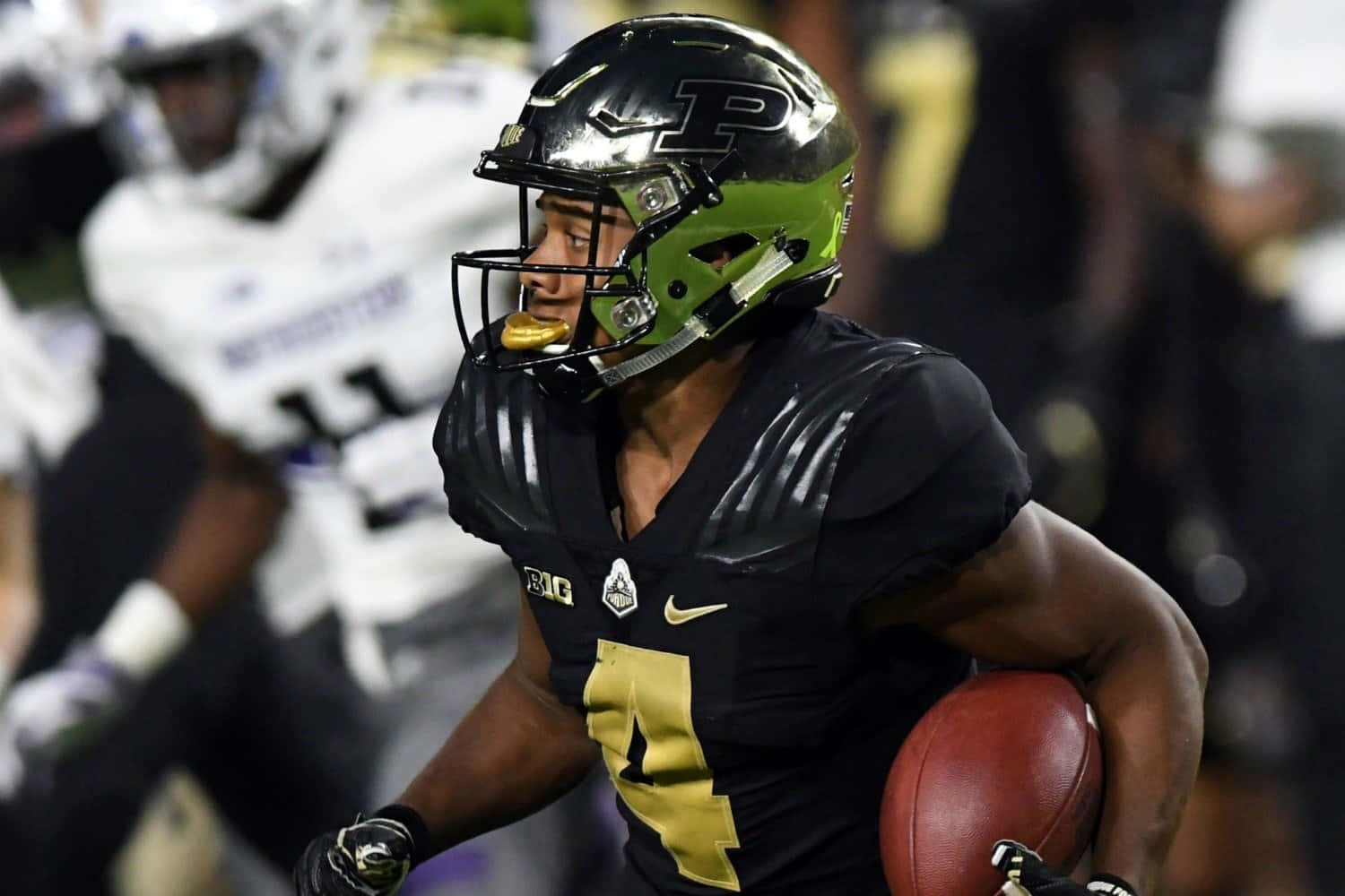 Rondale Moore Purdue Football Action Wallpaper