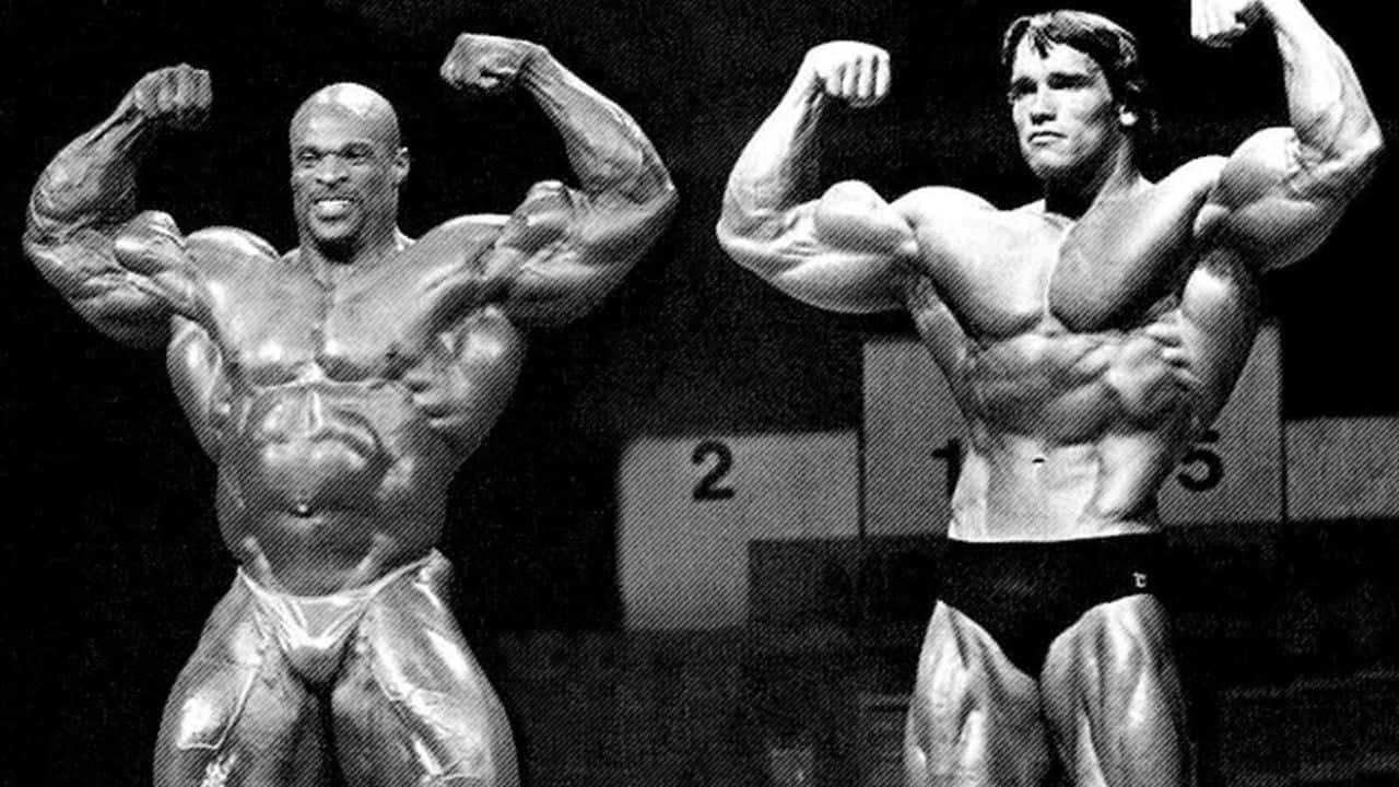 Front Double Biceps Pose Of Ronnie Coleman Wallpaper