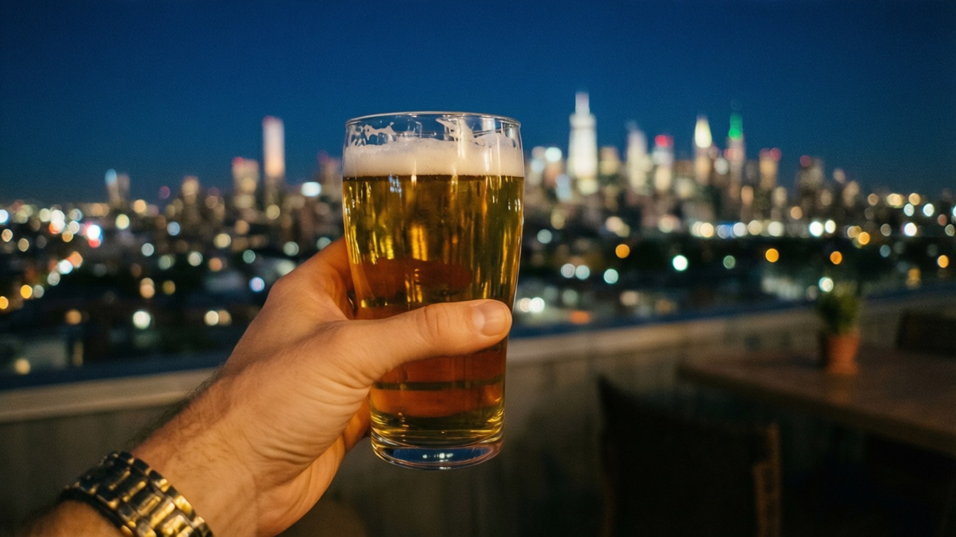 Bière de la Ville sur le Toit Fonds d'écran