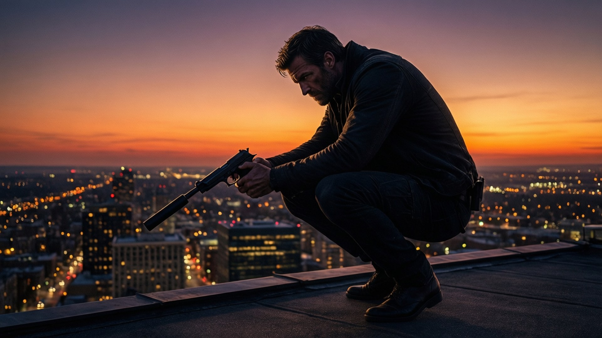 Rooftop Sentry Wallpaper