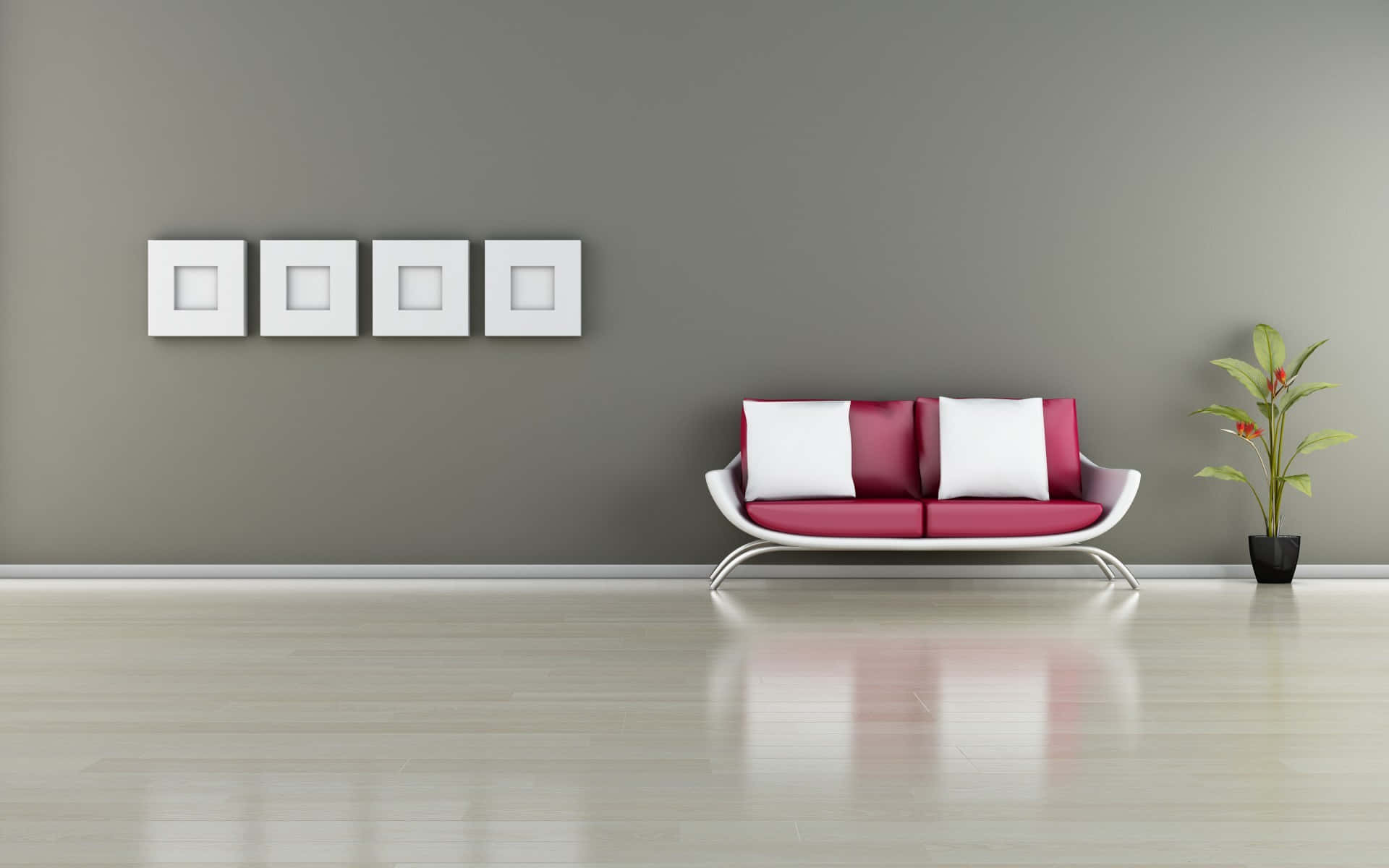 Minimalistischeszimmer Mit Couch Hintergrund