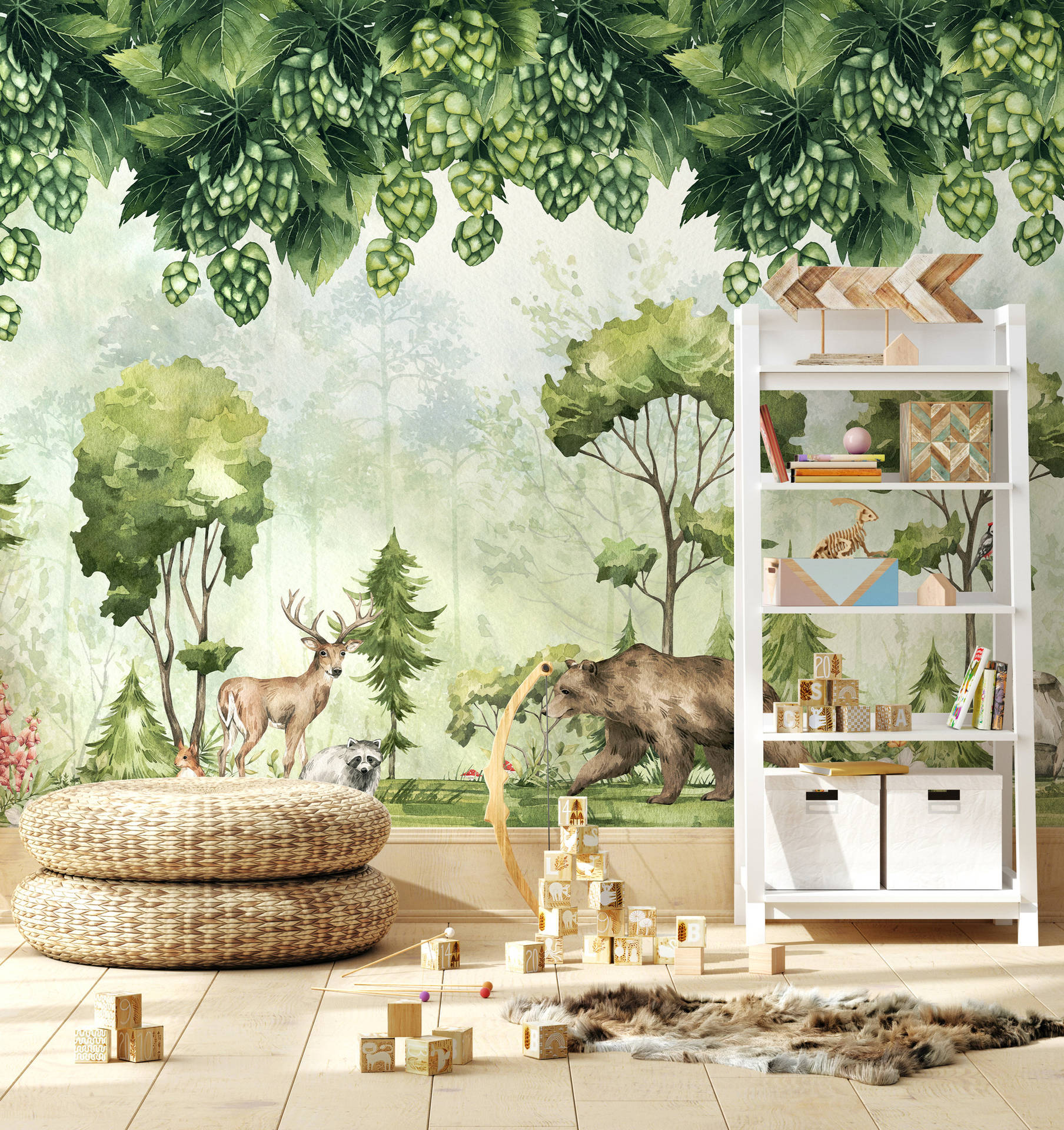 Room With Enchanted Woodland Wall Wallpaper