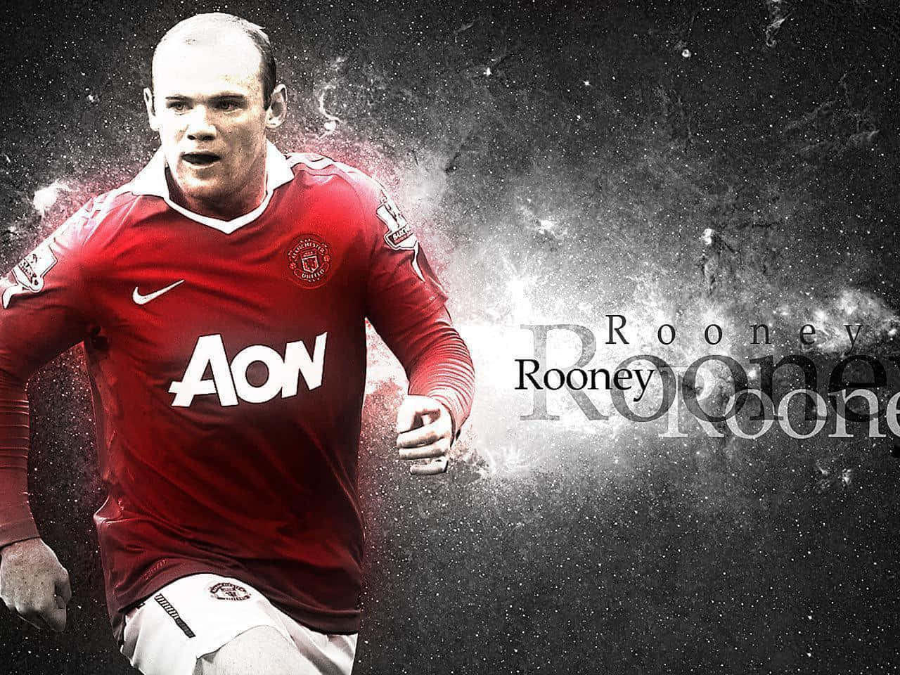 Grey And White Wayne Rooney Picture