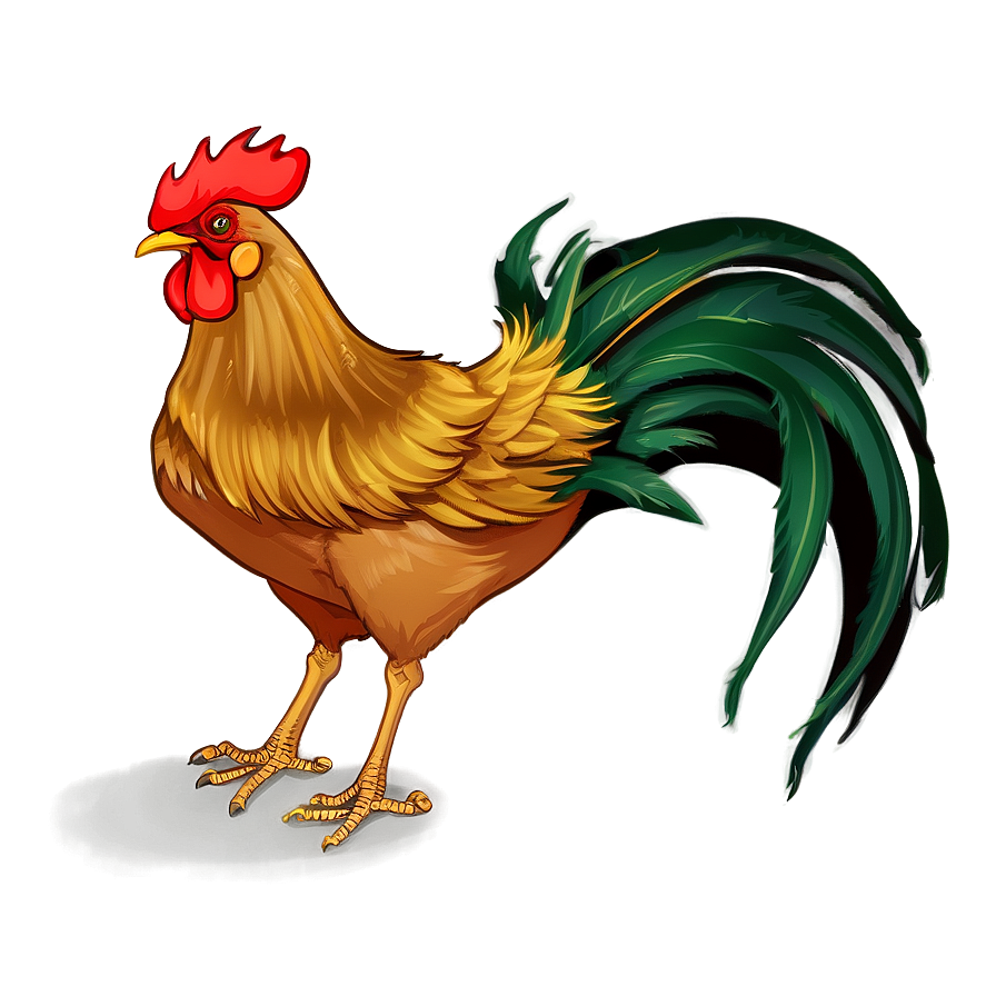 Download Rooster Illustration Png Dla89 | Wallpapers.com