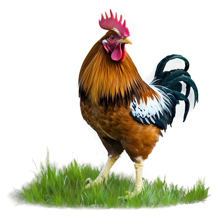 Rooster In Grassland Png 32 PNG