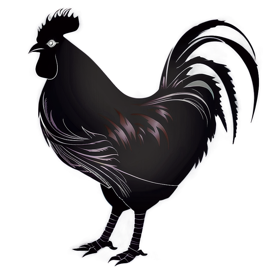 Download Rooster Silhouette Clipart Png Wvs83 | Wallpapers.com