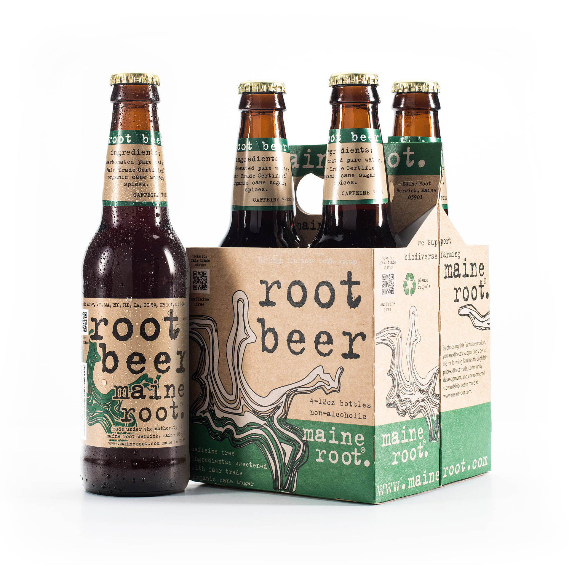 Conjuntode Cajas De Bebidas Maine De Root Beer. Fondo de pantalla