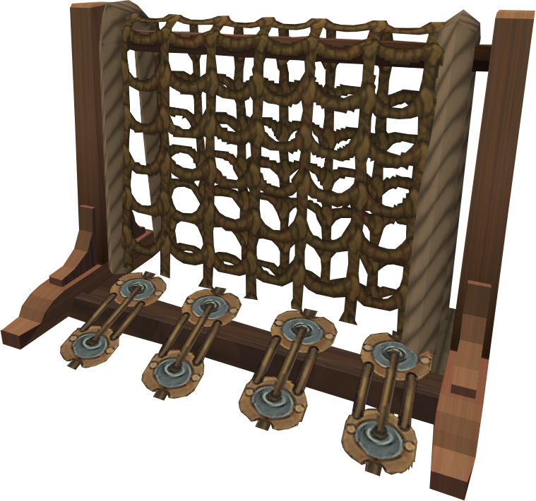Rope Climbing Obstacle3 D Model PNG