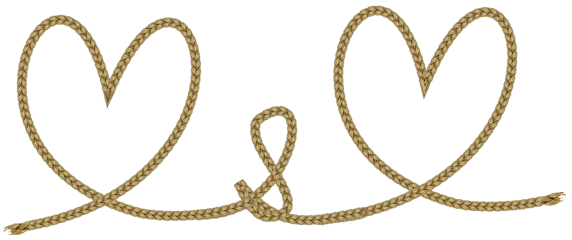 Rope Heart Love Knot PNG